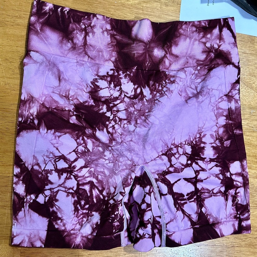 Athletic Shorts Pink TieDye - Picture 4 of 5